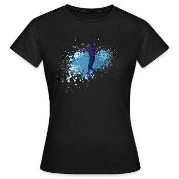 Slackline, Urbain & Lifestyle - T-shirt Femme - noir - Devant - AI Model Female 172 dark (172cm)