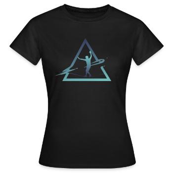 Slackline, Urbain & Lifestyle - T-shirt Femme - noir - Devant - AI Model Female 172 dark (172cm)