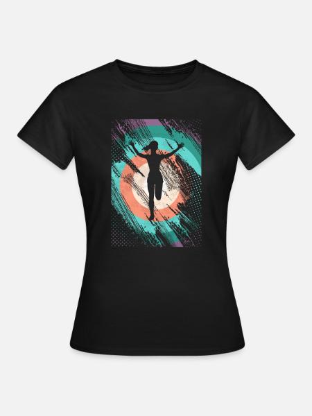 Retro Marathon, Trailrunning - Frauen T-Shirt - Schwarz