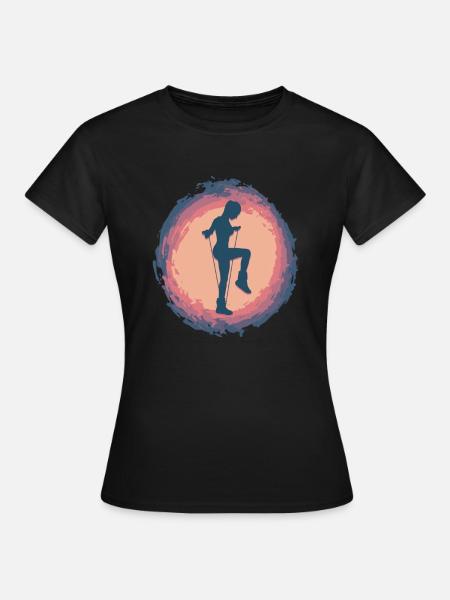 Splash Rope Jumping - Frauen T-Shirt - Schwarz
