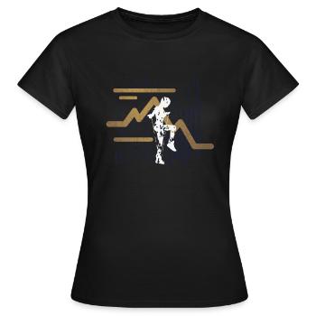 Rope Jumping Rope Jumping Woman - Women's T-Shirt - black - Front - AI Model Female 172 dark (172cm)