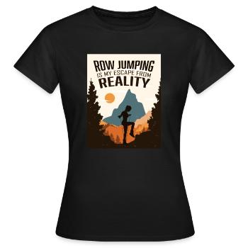 Rope Jumping, Rope Jumping Woman - Women's T-Shirt - black - Front - AI Model Female 172 dark (172cm)