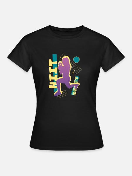 Vaporwave HIIT - Frauen T-Shirt - Schwarz