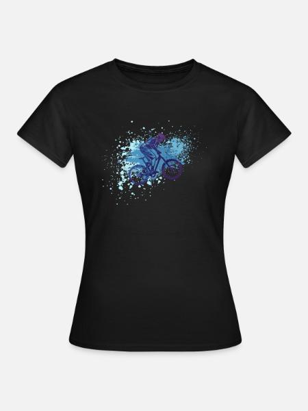 Splash Downhill - Frauen T-Shirt - Schwarz