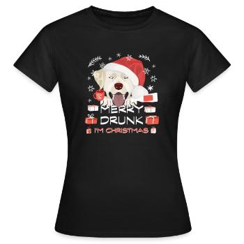 Marché de Noël du Labrador - T-shirt Femme - noir - Devant - AI Model Female 172 dark (172cm)