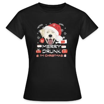 Marché de Noël du Labrador - T-shirt Femme - noir - Devant - AI Model Female 172 dark (172cm)