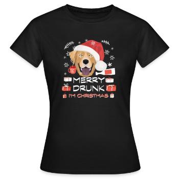 Marché de Noël du Labrador - T-shirt Femme - noir - Devant - AI Model Female 172 dark (172cm)