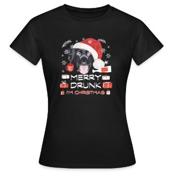 Marché de Noël du Labrador - T-shirt Femme - noir - Devant - AI Model Female 172 dark (172cm)