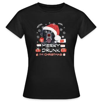 Marché de Noël du Labrador - T-shirt Femme - noir - Devant - AI Model Female 172 dark (172cm)