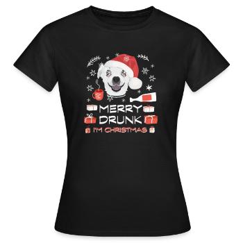 Marché de Noël de Chihuahua - T-shirt Femme - noir - Devant - AI Model Female 172 dark (172cm)