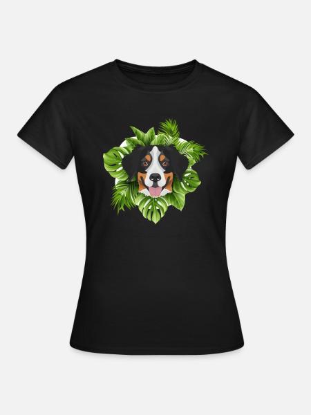 Tropical Berner Sennenhund - Frauen T-Shirt - Schwarz