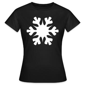 Schnee - Frauen T-Shirt - Schwarz - Vorne - AI Model Female 172 dark (172cm)