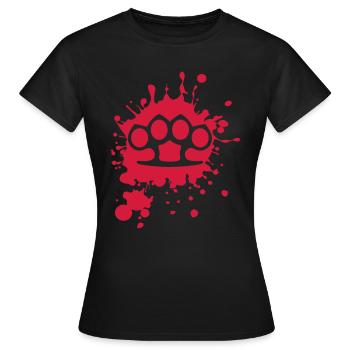 Faust - Schlagring - Frauen T-Shirt - Schwarz - Vorne - AI Model Female 172 dark (172cm)