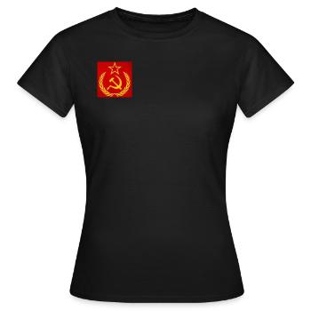 Soviet logo - Women's T-Shirt - black - Front - AI Model Female 172 dark (172cm)
