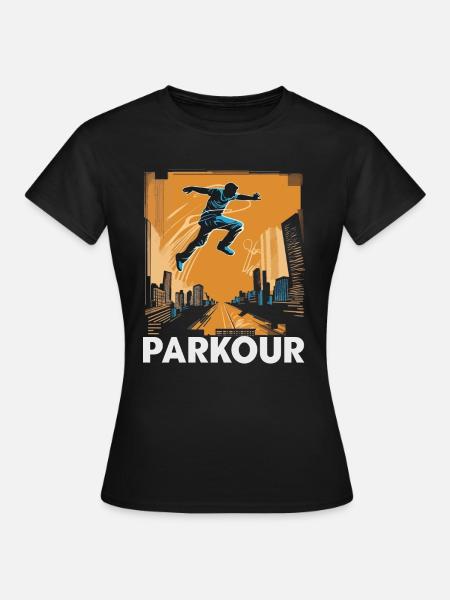Parkour Urban - Frauen T-Shirt - Schwarz