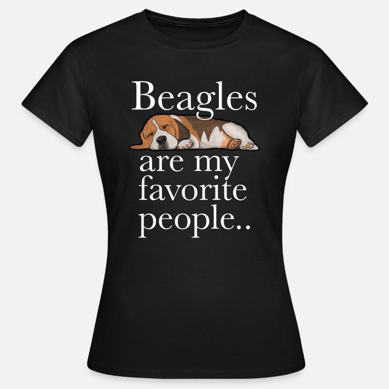 Cane Beagle I beagle sono le mie persone preferite - Dame-T-shirt - sort