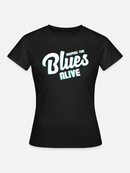 Blues Musik Vintage Shirt - Frauen T-Shirt - Schwarz