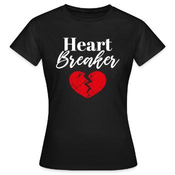 Briseur de cœur - T-shirt Femme - noir - Devant - AI Model Female 172 dark (172cm)