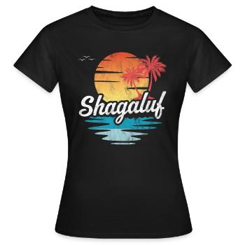 Shagaluf - T-shirt Femme - noir - Devant - AI Model Female 172 dark (172cm)