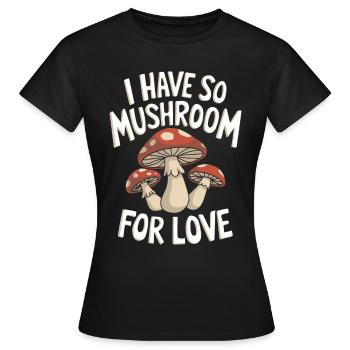 Champignons Champignons Champignon Champignon - T-shirt Femme - noir - Devant - AI Model Female 172 dark (172cm)