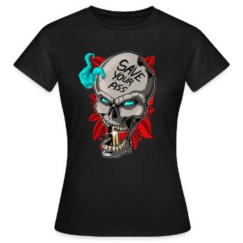 Sauve ton cul - T-shirt Femme - noir - Devant - AI Model Female 172 dark (172cm)