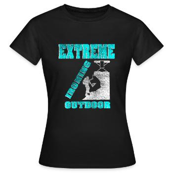 Extreme ironing extreme ironing gift - Women's T-Shirt - black - Front - AI Model Female 172 dark (172cm)