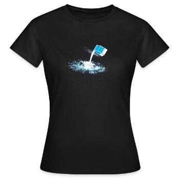 Lait Galactique Voie Lactée - T-shirt Femme - noir - Devant - AI Model Female 172 dark (172cm)