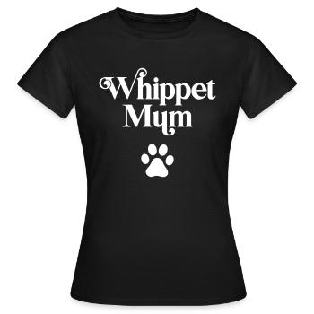 Whippet-Mama - Frauen T-Shirt - Schwarz - Vorne - AI Model Female 172 dark (172cm)