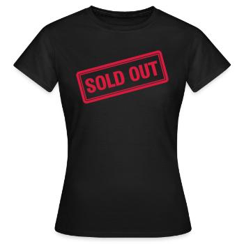 SOLD OUT - Frauen T-Shirt - Schwarz - Vorne - AI Model Female 172 dark (172cm)