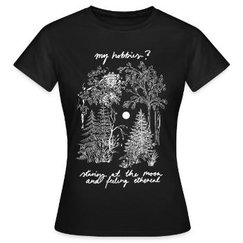 MES LOISIRS ? - T-shirt Femme - noir - Devant - AI Model Female 172 dark (172cm)