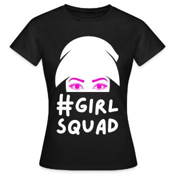 Girl Squad Pink Augen Frauen Party Geschenk - Frauen T-Shirt - Schwarz - Vorne - AI Model Female 172 dark (172cm)