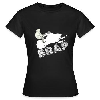 Motoneige motoneige Motoneige - T-shirt Femme - noir - Devant - AI Model Female 172 dark (172cm)