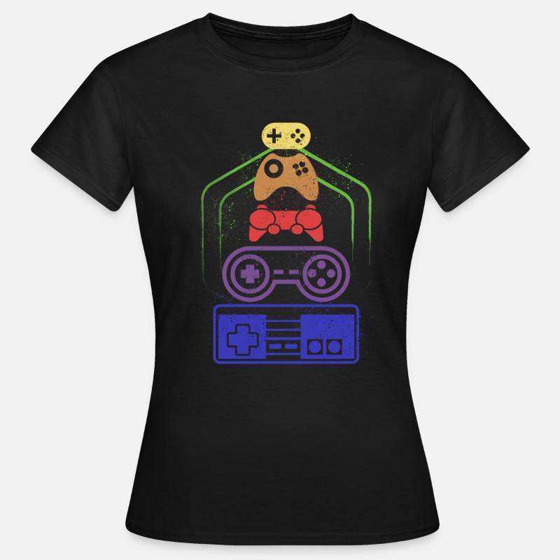 Controller - Frauen T-Shirt - Schwarz