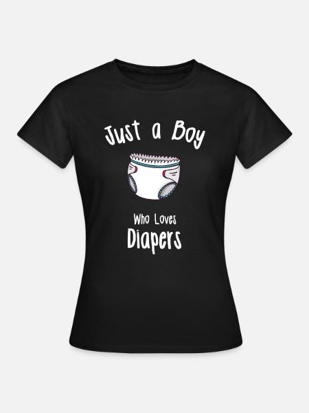ABDL Windel Designs für Männer - Frauen T-Shirt - Schwarz