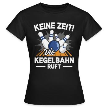Kegeln Kegler Kegel Kegelbahn Kegeltour - Frauen T-Shirt - Schwarz - Vorne - AI Model Female 172 dark (172cm)