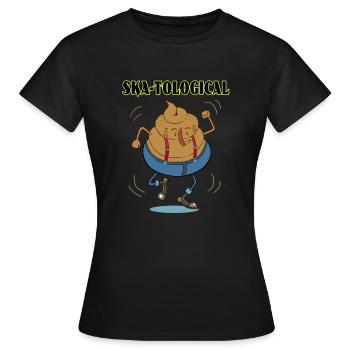 SKA-TOLOGICAL - T-shirt Femme - noir - Devant - AI Model Female 172 dark (172cm)