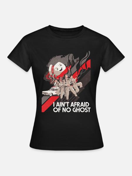Ghostbusters Fighting Marshmallow Man - Women's T-Shirt - black