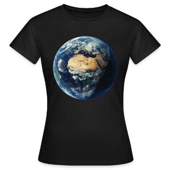 Terre - T-shirt Femme - noir - Devant - AI Model Female 172 dark (172cm)