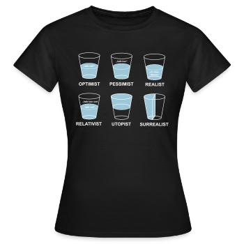 perspektive - Frauen T-Shirt - Schwarz - Vorne - AI Model Female 172 dark (172cm)