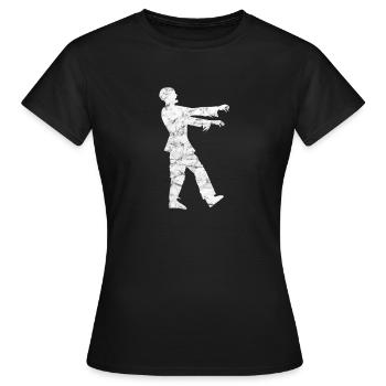 Zombie - Frauen T-Shirt - Schwarz - Vorne - AI Model Female 172 dark (172cm)