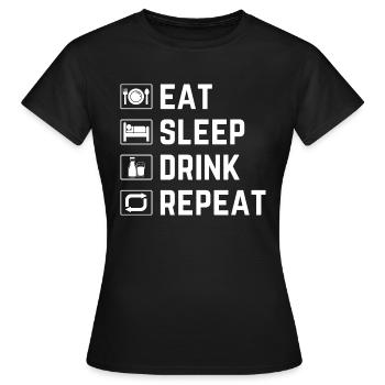 Lait délicieux - T-shirt Femme - noir - Devant - AI Model Female 172 dark (172cm)