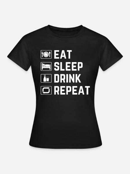 Leckere Milch - Frauen T-Shirt - Schwarz