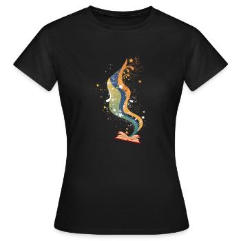 Buch Musikfans Musik Literatur Noten Konzert - Frauen T-Shirt - Schwarz - Vorne - AI Model Female 172 dark (172cm)