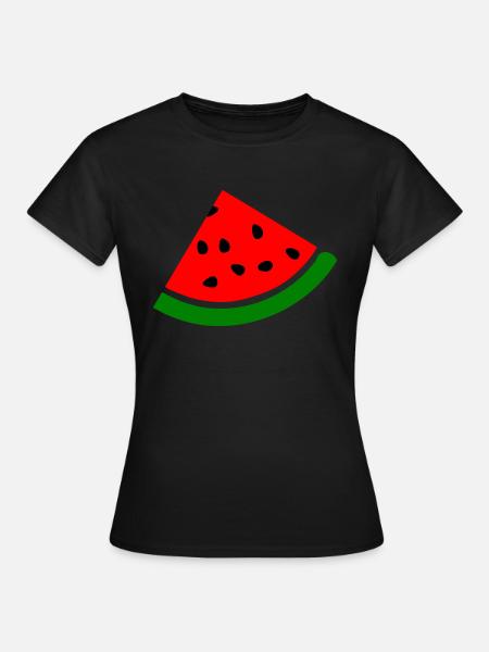 Melon pastèque - T-shirt Femme - noir