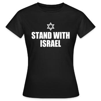Stand with israel - Women's T-Shirt - black - Front - AI Model Female 172 dark (172cm)