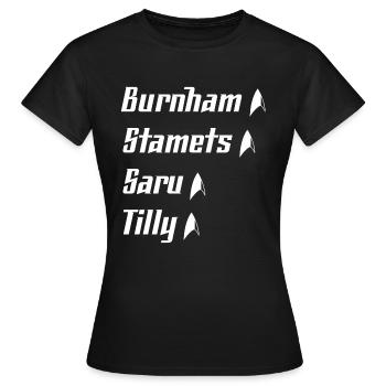 Star Trek Discovery Équipe - T-shirt Femme - noir - Devant - AI Model Female 172 dark (172cm)
