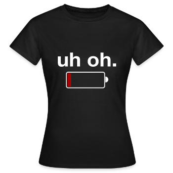Ladebalken - Frauen T-Shirt - Schwarz - Vorne - AI Model Female 172 dark (172cm)