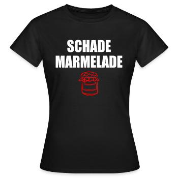 Schade Marmelade - Frauen T-Shirt - Schwarz - Vorne - AI Model Female 172 dark (172cm)
