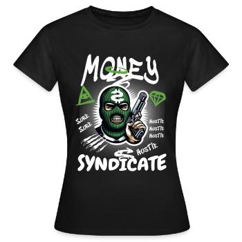Syndicat de gangsters - T-shirt Femme - noir - Devant - AI Model Female 172 dark (172cm)
