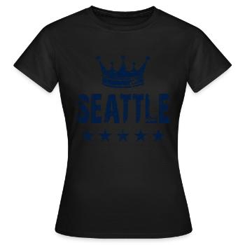 Seattle Crown Stars - Women's T-Shirt - black - Front - AI Model Female 172 dark (172cm)